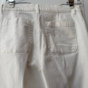 Ann Taylor Women's Cropped White Jeans, size 10